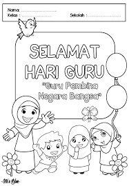 Hari Guru 2017 Colouring Jpg 720 1040 Selamat Hari Guru Buku Mewarnai Pendidikan