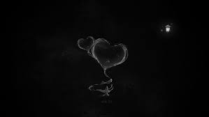 Heart clipart black and white. Hd Wallpaper Abstract Background Black Hearts Lamps Magic Minimalistic Wallpaper Flare
