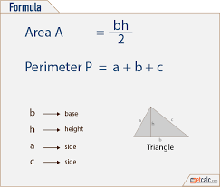 Triangle Formulas Area Perimeter Math Methods Learning Mathematics Studying Math