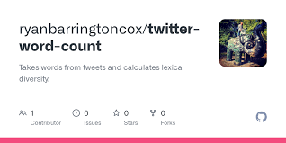 List of all the songs by m.bronx, heard in movies and tv shows. Twitter Word Count Tweets Txt At Master Ryanbarringtoncox Twitter Word Count Github
