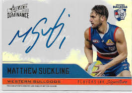 Please note that the content of this book primarily consists of a. 2020 Select Dominance Player Ink Signature Pis18 Matthew Suckling Western Bulldogs 174 175 Apt Collectables