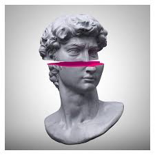 Modern Pictures David Blowing Pink Bubble Canvas Painting For Living Room  Decor Wall Art Print David Sculpture Prints Cuadros