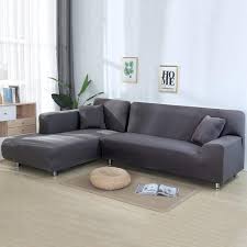 Souarts Sofabezug Sofauberwurfe L Form Elastische Stretch 2er Set Fur 1 4 Sitzer Sofa Souarts Amazon De Kuche Haushalt In 2020 Sofa Bezug Ecksofas Couch Decken