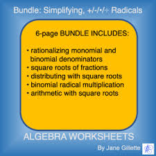 Using the identities √a2 = a and (a − b)(a +b) = a2 −b2, in fact, you can get rid of the roots at the denominator. Bundle Simplifying Adding Subtracting Multiplying And Dividing Radicals