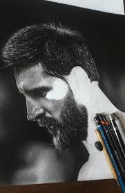 Lionel Messi Drawing Pencil By Menino Arqueiro Messi Drawing Realistic Drawings Drawings