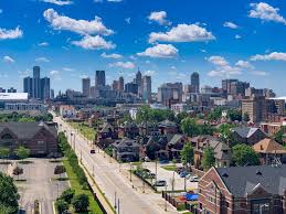 Detroit Michigan City Cities Buildings Photography Detroit Skyline Michigan City Detroit Michigan