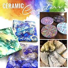 Because of how simple ceramic tiles are to produce, it means the options are endless for choice of colours, sizes, and styles, as well as suitability. Ceramic Tiles For Crafts Coasters 12 Ceramic White Tiles Unglazed 4x4 With Cork Backing Pads Use With Alcohol Ink Or Acrylic Pouring Diy Make Your Own Coasters Mosaics Painting Projects Decoupage Pricepulse