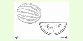 A wild brother of this melon culture is still found there now. Free Watermelon Colouring Page Colouring Sheets