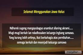 Pada usianya yang masih terbilang muda. 20 Ucapan Selamat Menikah Bahasa Jawa Yang Bagus Menyentuh Hati