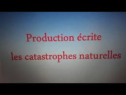 Tremblements de terre de petite ou de moyenne envergure. Production Ecrite Sur Une Catastrophe Naturelle
