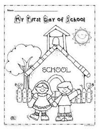 Each printable highlights a word that starts. My First Day Of School Coloring Page Freebie Kindergarten First Day First Day Of School Activities Preschool First Day