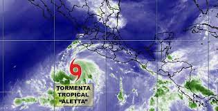Una alerta de tormenta tropical estaba vigente para la mitad norte de la costa caribeña de la península, abarcando cancún, la riviera maya y otros centros. Aletta La Nueva Tormenta Tropical Que Se Formo En El Oceano Pacifico Brechero Com