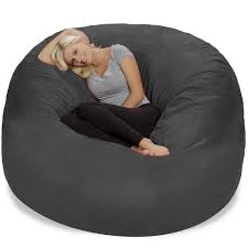 6 Huge Bean Bag Chair With Memory Foam Filling And Washable Cover Relax Sacks Bean Bag Chair Comfy Chairs Home Depot Adirondack Chairs