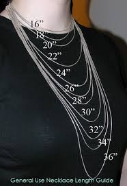 Necklace Lengths Good To Know If Ordering Jewelry And Cant