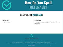 Correct Spelling For Meterage Infographic Spellchecker Net