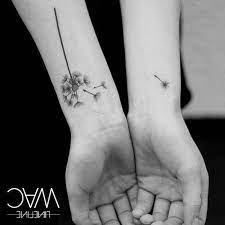 Dandelion Flower Seeds Matching Mother Daughter Tattoos Wrist Tattoos Tattoos For Daughters Mother Tattoos Mom Daughter Tattoos