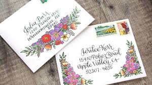 Floral Envelope Mail Art With Colored Pencils Youtube Mail Art Mail Art Envelopes Envelope Art