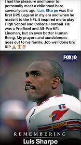 My cousin A REAL ONE HAS GOT HIS WINGS 3 time pro bowl 13 yrs in NFL ..  STRAIGHT outta southwestern hs born in Havana cuba. .. my bloodline .. life  has many twists and turns. At the end of the day he ...