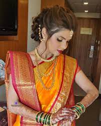 Image May Contain 2 People Marathi Bride Indian Bride Hairstyle Bridal Hair Buns