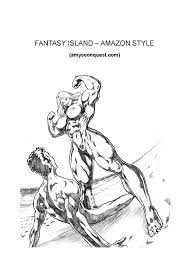 Fantasy Island - Amazon Style Porn comic, Rule 34 comic, Cartoon porn comic  - GOLDENCOMICS