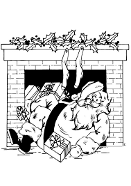 Coloring books for boys and girls of all ages. Coloring Page Santa Claus In Fireplace Free Printable Coloring Pages Img 20479