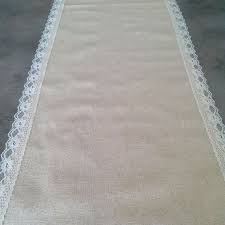chemin de table lin naturel et dentelle pour par saveyourdeco 9 00 chemin de table lin chemin de table chemin de table mariage