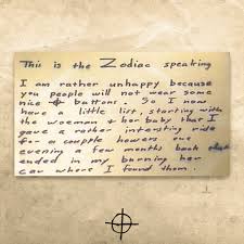 Replace this text by writing your article here! Ep 8 Origins Monster The Zodiac Killer