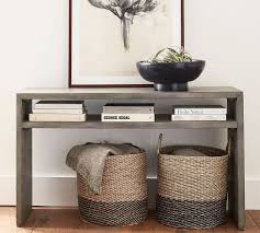 Byron 50 Waterfall Console Table In 2020 Reclaimed Wood Console Table Entryway Console Table Console Table