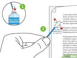 How To Erase Ink From A Paper Wikihow