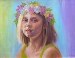 SOLD!!! This "Untitled" painting by Robert Filepp in the From the RAC  Studio: Instructors and Students exhibition will be going to a new home  after the show ends (second image). Here's artwork