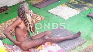 Naga Sadhu Baba Showing Their Arts During Festival