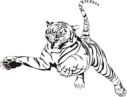 Coloring books can be good tools to explain surgery to your child. Tiger Attacking Coloring Page Free Printable Coloring Pages For Kids