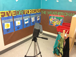 Ms Johnson S Weather Station I Love The Way She Made The Camera Dramatic Play Preschool Preschool Weather Dramatic Play