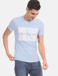 Widest selection of new season & sale only at lyst.com. Buy Calvin Klein Men Light Blue Slim Fit Logo T Shirt Nnnow Com