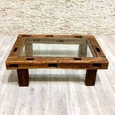 Free shipping on orders $35+. Contemporary Coffee Table Taucen39 Arrelart Exotic Wood Glass Rectangular