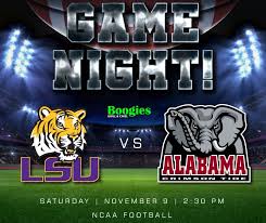 Who Will You Be Rooting For Tomorrow Alabama Lsu Boogies Lsu Alabama Ncaa Football