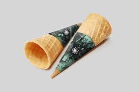 Image Result For Ice Cream Cone Mockup Branding Identity Mockup Irish Cream Ice Cream