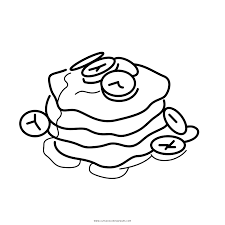 Y is for yummy coloring page. Banana Pancake Coloring Page Ultra Coloring Pages