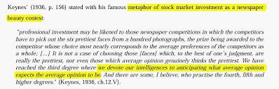 Players to succeed in a strategic environment such as a beauty contest game. Lionel Page On Twitter First Interesting Fact The Beauty Contest Game Is Often Thought To Have Been Invented By Keynes Because Of His Discussion Below But It Is Actually A Case Of