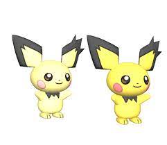 When you go by celebi's shrine in ilex forest when you have the pikachu coloured pichu in your party, a. Custom Edited Pokemon Customs 172 Spiky Eared Pichu Xy The Models Resource