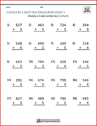 Multiplication, division, addition and subtraction. Math Multiplication Worksheets 4th Grade