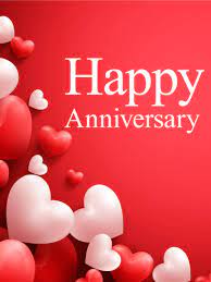 Heart Balloon Happy Anniversary Card Birthday Greeting Cards By Davia Happy Wedding Anniversary Wishes Happy Marriage Anniversary Happy Anniversary Cards