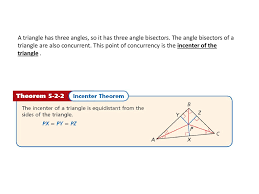 Let 'a' be the length of the side opposite to the vertex a, 'b' be the length of the side opposite to the vertex b and 'c' be the length of the side opposite to the vertex c. Incenter Of A Triangle Ppt Download