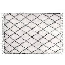 Moderne wohnzimmer teppich teppiche wohnkultur klavier blatt musik spielen matte kinder nacht farbe: Hk Living Vloerkleed Berber Met Franjes Wol Zwart Wit Ruit Patroon 180x280cm Vloerkleed Vloerkleed Wit Wit Tapijt