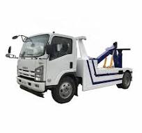 Isuzu Npr 4X2 8 Ton Winch Hydraulic Flatbed Underlift Wrecker Car Recovery  Wheel Lift Tow Truck for Sale