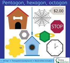 Improve your knowledge on the pentagon shape and find out more about geometry with dk find out for kids. This Is A Collection Of Pentagon Hexagon And Octagon Shaped Objects This Set Has 26 Images 13 Color 13 Black White All Shapes Kindergarten Shapes Hexagon