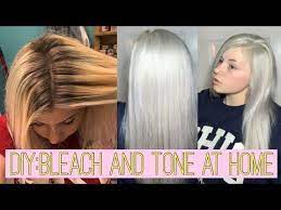 Diy Bleach Tone Your Hair Products You Ll Need Step By Step Process And After Care Youtube Bleach And Tone Blonde Hair At Home Toning Bleached Hair