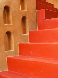 Since stairways are often enclosed and don't get much light, try an energizing paint color that helps open up the space, she explains. Textured Paint For Stair Safety Hgtv
