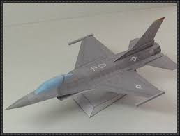 F 16 Fighting Falcon Fighter Ver 2 Free Aircraft Paper Model Download Paper Models Card Model Paper Crafts