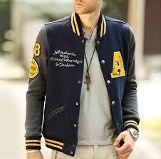 Mens Letterman Jacket Varsity Jacket Outfit Jackets Men Fashion Denim Shirt Men